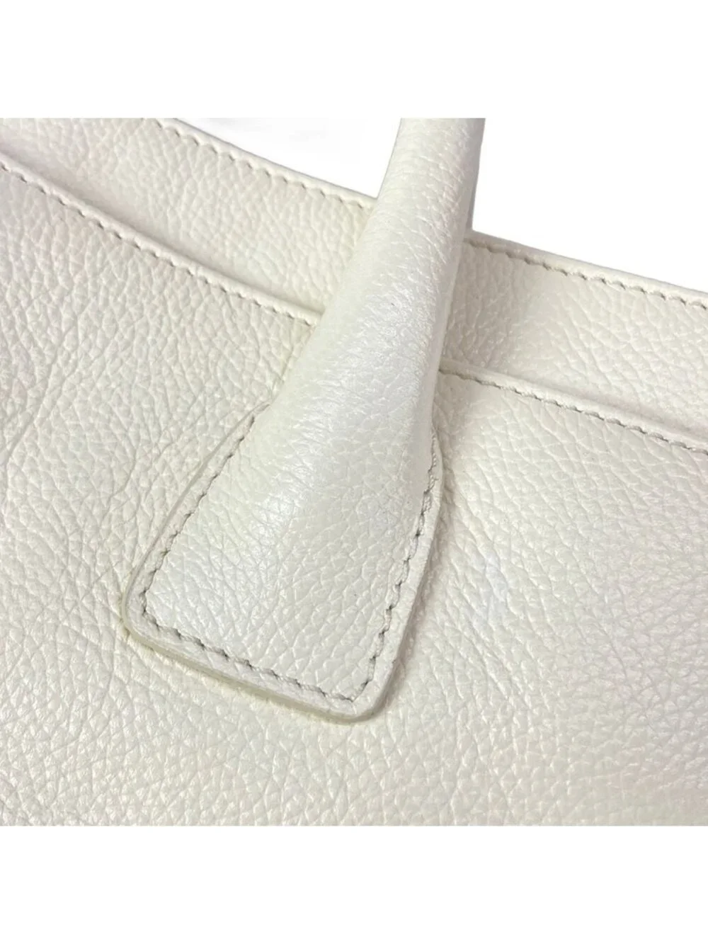 Chanel Tote Executive Line Ivory Gold Leather